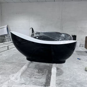 Baignoires ovales modernes d'extérieur en acrylique, baignoires autoportantes pour villas, baignoires d'intérieur certifiées pour usage hôtelier - Product Image 6