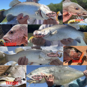 Esca Morbida a Forma di Gamberetto TAKEDO 90mm 120mm con Amo VMC, Esca da Pesca in TPR per Spigola, Esca Artificiale a Forma di Gamberetto, Esca Morbida da Pesca - Product Image 2