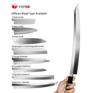سكين سمك سلمون ياباني طويل من الدرجة 10Cr15MoV سكين سوشي ساشيمي عالي الكربون من الفولاذ للطاهي - Product Image 4