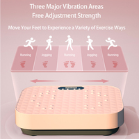 Plataforma Vibratoria Mini Súper Silenciosa Crazy Fitness Massage, Máquina de Ejercicio para Quemar Calorías de Todo el Cuerpo