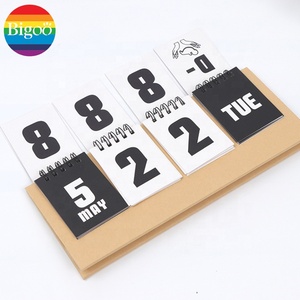 Calendario de cuenta regresiva de mesa de escritorio de papel ecológico de marca OEM promocional impreso personalizado para uso en oficina y hogar - Product Image 4