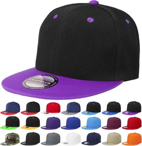 Gorro Clásico Estilo Hip Hop, Visera Plana, Color Sólido, Tamaño Ajustable - Product Image 6