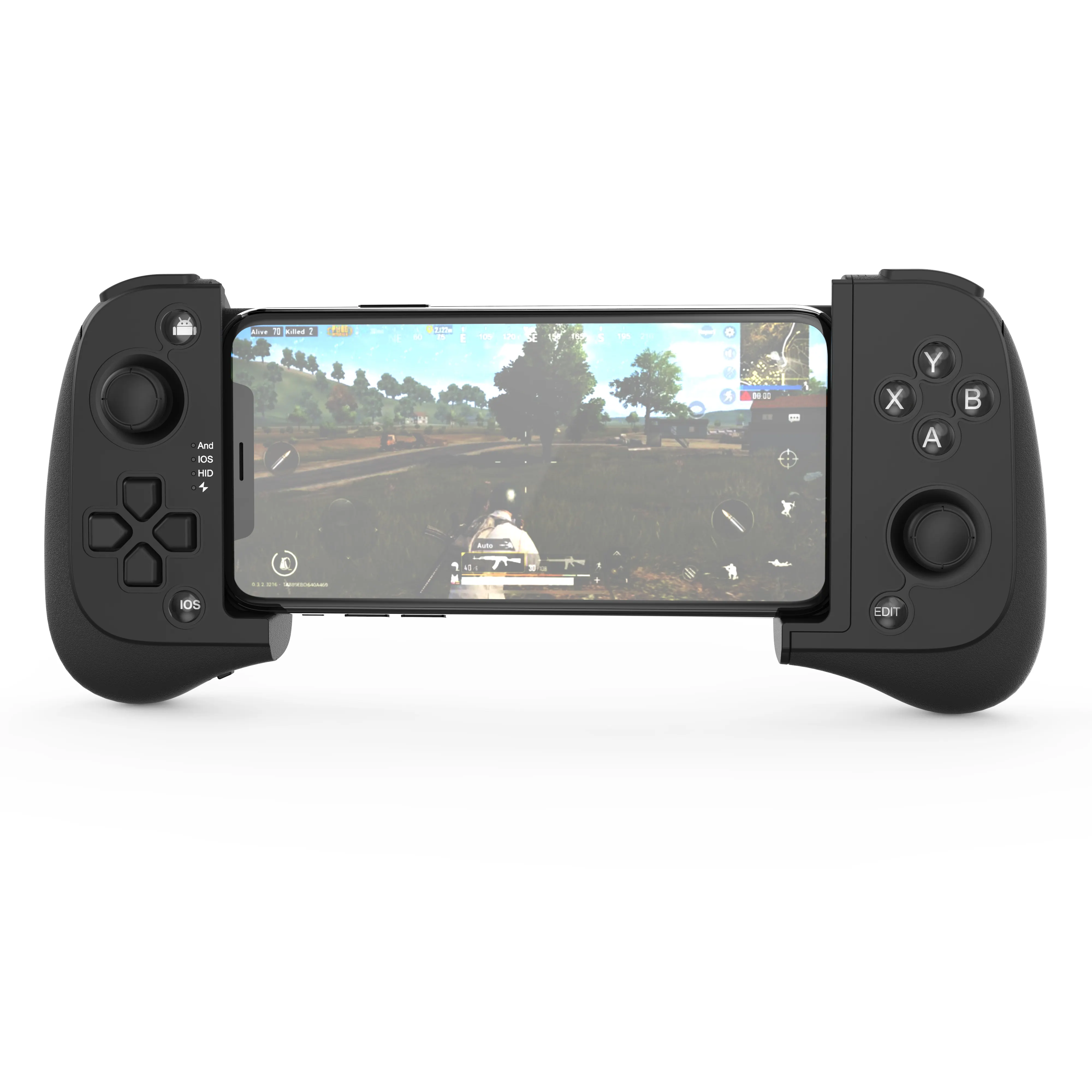 Wireless mobile gamepad dual vibration game controller for PUBG game mobile controller