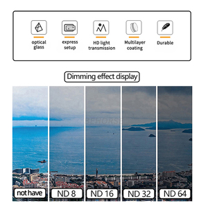 Lot de 4 filtres ND pour drone ND16 ND32 ND64 CPL Filtre optique professionnel pour objectif de caméra pour DJI O3 Accessoires de drone - Product Image 5