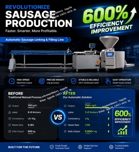 Equipo para la Elaboración de Salchichas, Máquina Automática de Llenado y Enlazado, Línea de Procesamiento de Carne para Salchichas de Viena, Fábrica de <span class=keywords><strong>Bockwurst</strong></span> para Desayuno - Product Image 2