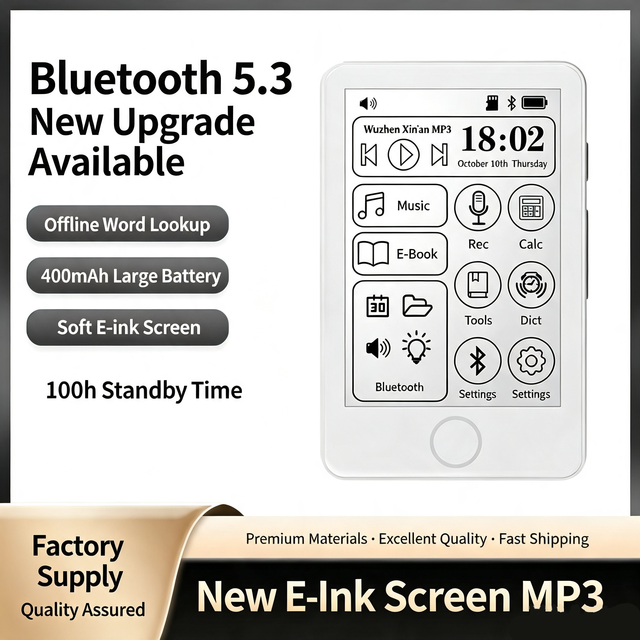 New E-ink Screen MP3 Player Large Battery Offline Dictionary Lookup Portable Music Player