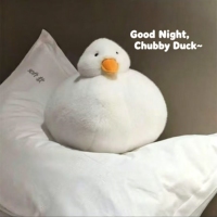 Peluche Canard Super Douce et Moelleuse Anti-Stress, Compagnon Réconfortant à Corps Rond, Jouet Apaisant pour l'Anxiété