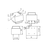 Module transformateur de clôture électrique simple 12V, générateur d'énergie pulsée encapsulé à fil de cuivre pour clôture de sécurité du bétail et de la volaille