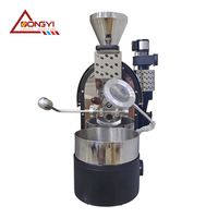 Tostador de Café de Muestra Pequeño de 500g 600g para Exhibición en Tiendas o Uso en Laboratorio, Sistema de Calentamiento Eléctrico y a Gas