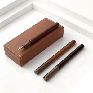 Promotional Luxury Sandalwood Fountain <b>Pen</b> High Quality Signature <b>Pens</b> with Custom logo As Gifts for Corporate Business Events - Product Image 4