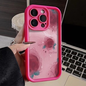 เคสโทรศัพท์ลายดอกกุหลาบแดงสำหรับ iPhone 17 Pro Max/16 สไตล์ยุโรปและอเมริกา สำหรับ iPhone 15 ดีไซน์สร้างสรรค์ 14 ทันสมัยสำหรับ iPhone 13 - Product Image 6