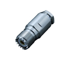 Connecteur coaxial RF étanche UHF femelle à pince pour câble d'antenne RG213 de qualité industrielle