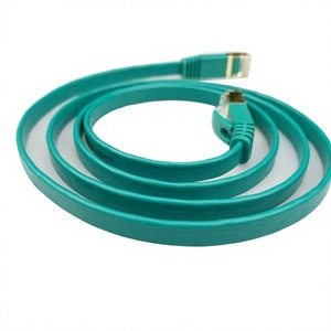 Cable Ethernet Cat6A de cobre, cable de conexión de red blindado plano de 1M, transmisión de datos de alta velocidad - Product Image 3