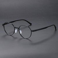 80992 Armazón de Lentes Metálico Original para Hombre, Diseño Moderno, Armazón de Lentes Óptico al por Mayor de China