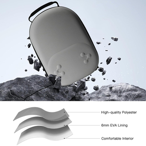 Étui de transport rigide en EVA pour casque VR <span class=keywords><strong>Oculus</strong></span> Meta Quest 3/3S, <span class=keywords><strong>sangle</strong></span> <span class=keywords><strong>Elite</strong></span> et accessoires de manette tactile, sac de rangement de voyage - Product Image 3