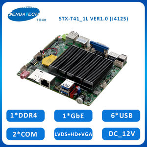 Motherboard Y Procesador J4125 2 X RJ45 GbE 4 X USB3.0 PS2 Motherboard mit Prozessor Combo Stock Motherboard - Product Image 2