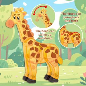 Jouets éducatifs STEM sur le thème des animaux <span class=keywords><strong>de</strong></span> la prairie EPT pour enfants <span class=keywords><strong>de</strong></span> 5, 6 et 7 ans, blocs <span class=keywords><strong>de</strong></span> construction magnétiques - Product Image 6