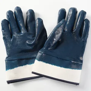 Gants de travail enduits de nitrile Guantes De Nitrilo Offre Spéciale d'usine en gros