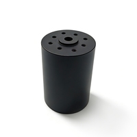 Peças de Alumínio A6061 Anodizadas a Preto e Jateadas, Usinadas com Micro CNC de Precisão e Eletroerosão a Fio, para Rolamentos de Motores DC Sem Núcleo