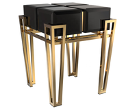 Pieds en acier inoxydable, meuble de salon, Table basse au Design moderne, quatre pieds, idéal pour un salon, nouvel arrivage de 2020