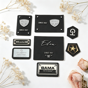 Custom Brand Logo Metal <b>Name</b> Label Wholesale Engraved Debossed Metal <b>Tag</b> for Garment Apparel Scarf Shoes Accessories - Product Image 2