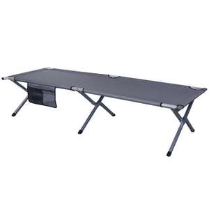 เตียงนอนพับได้แบบพกพาพับได้น้ำหนักเบา, เตียงคนคนเดียวท่อเหล็กตั้งแคมป์เดินทางกลางแจ้งปิกนิกนอนสำหรับผู้ใหญ่เดินป่า - Product Image 1