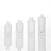Flacons de lotion en verre transparent et givré classiques de 100 ml, emballages de soins de la peau de luxe personnalisés OEM/ODM