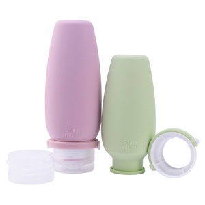 Portable 90/60ml 2oz Mini Refillable Squeeze Leakproof Empty Travel Size Bottle Silicone Travel Refill Lotion Shower <b>Gel</b> Bottles - Product Image 2