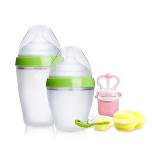 <span class=keywords><strong>Biberon</strong></span> personnalisé sans BPA pour bébé, en silicone de qualité alimentaire, anti-colique, à col large, fabricant OEM ODM, vente en gros - Product Image 6
