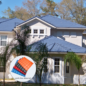 بلاط راتنج صناعي من كلوريد البولي فينيل بتصميم حديث من لوحة تسقيف ASA ومقاومة للحرارة للمنزل والمستودع ، لوح تسقيف UPVC - Product Image 6