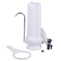 Filtre à eau portable manuel pour toute la maison, installation facile, robinet blanc simple, mini purificateur de comptoir pour la maison