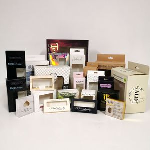 Tùy chỉnh hộp giấy với cửa sổ rõ ràng in logo cho mỹ phẩm trang điểm công cụ nến Nước hoa sản phẩm bao bì khóa-dưới hộp - Product Image 5