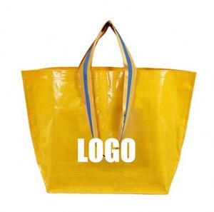 Sac en PP tissé réutilisable personnalisé 140 g/m², écologique, pliable, pour les courses, avec poignées, style pliable - Product Image 5