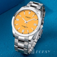 Montre-bracelet de luxe minimaliste personnalisée, étanche, de qualité supérieure, en acier inoxydable, classique, à quartz, pour homme