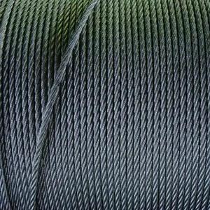 Cable de Acero de Alta Resistencia con Recubrimiento por Inmersión en Caliente 6X7+FC 6X24+7FC 6X19+FC 8X19s+FC 6X36ws - Product Image 1