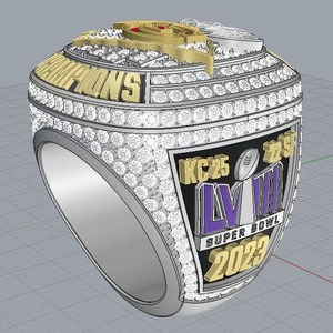 Anillo de Campeonato de los Kansas City Chiefs para Hombre, Aleación Blanca, Joyería K, Recuerdos - Product Image 4