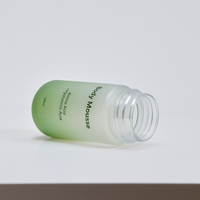 Logo couleur personnalisé 120ml 150ml dégradé vide cylindre en plastique mousse pompe distributeur bouteille pour savon liquide main lavage visage mousse