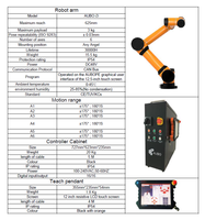 Robot collaboratif AUBO i3 6 axes, charge utile 3 kg, portée 625 mm, précision élevée 0,03 mm, pour l'assemblage et l'emballage
