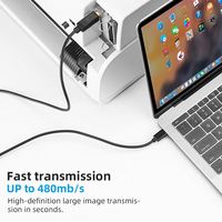 Câble d'imprimante Usb C 2.0 pour Scanner d'imprimante, Type C vers câble d'imprimante