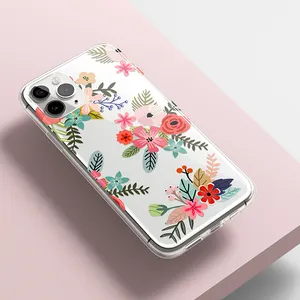 Sarung ponsel cetak gambar untuk iPhone 15 14 13, desain kustom tahan guncangan kustom untuk iPhone bahan karet silikon