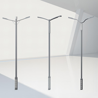Lampadaire LED avec poteau d'éclairage public IP65, gamme de 30W à 200W pour application routière, alimentation CC