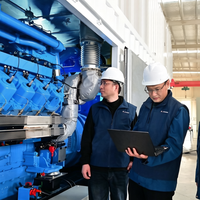 Prime Power Hocheffizienter 1MW 2000kVA Erdgasgenerator 400V 50Hz mit Autostart, 16 Zylinder, 77,17L Hubraum, 86% Wirkungsgrad