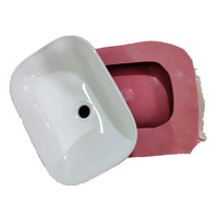 Moule d'évier de salle de bain en silicone pour béton céramique fabriqué à partir de caoutchouc durable et de fibre de verre