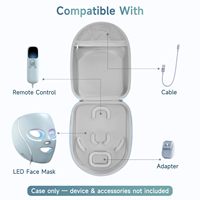 Étui de rangement portable en EVA rigide, étanche et antichoc, de qualité supérieure, pour masque facial LED, utilisation en extérieur (seul l'étui)
