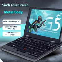 Nouveau Mini Ordinateur Portable de Poche 7 Pouces en Gros 32G + 1TB Processeur Intel Écran Tactile OLED 144Hz Clavier Anglais Métal