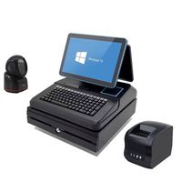 Écran tactile capacitif multi-touch Windows 7/10 Pos I3/I5/I7 Système 4+64G Tout-en-un Ensemble de machine Pos