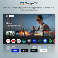 TV Pintar HDTV 4K 2K Tanpa Bingkai 32/40/50 Inci Android/Google WebOS LED LCD 120/60Hz WiFi Streaming Rumah Gaming