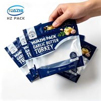 Vente en gros de sacs d'emballage en plastique de qualité alimentaire pour Thanksgiving Days Poulet rôti avec trou d'aération Pochette et poignée à fermeture éclair