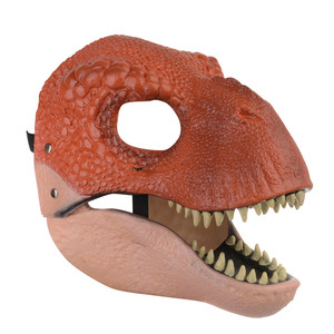 Masque d'horreur intégral en latex Dragon Dinosaure <span class=keywords><strong>Halloween</strong></span>, bouche ouverte, pour fête, cosplay, accessoires effrayants, Noël - Product Image 5