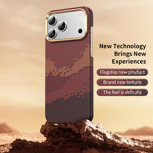 Vòng Từ Trường Hợp Điện Thoại Cho Iphone 17 Pro Mimic Aramid Sợi Chống Sốc Bảo Vệ Cứng Cover Quay Lại <span class=keywords><strong>Mondrian</strong></span> Loạt - Product Image 4